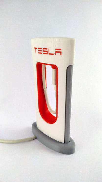 Tesla Supercharger smartphone iPhone, Android & other devices realistic charger - 3DEvricPrinting