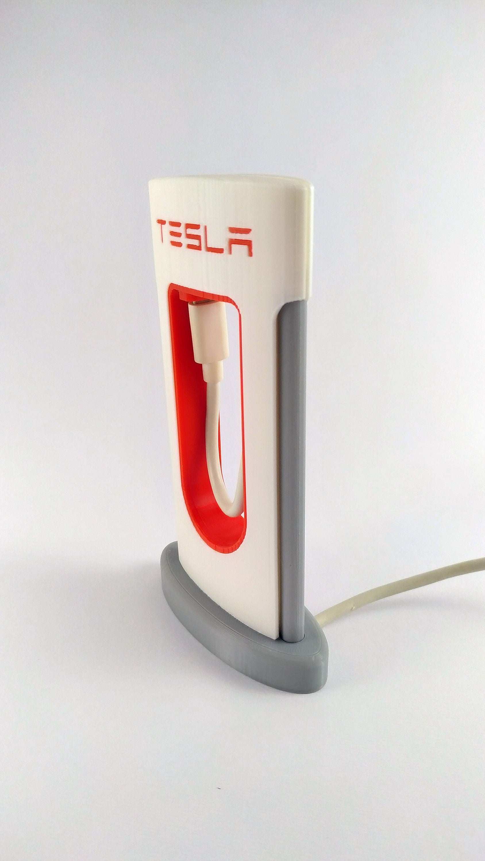 Tesla Supercharger smartphone iPhone, Android & other devices realistic charger - 3DEvricPrinting