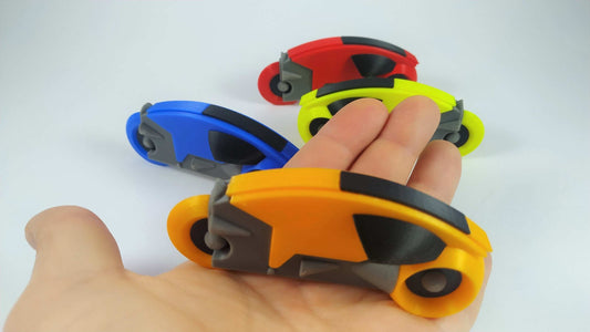 Tron Lightcycle 1982 Model Kit: 3D Printed Prop, 4-Piece Set - 3DEvricPrinting