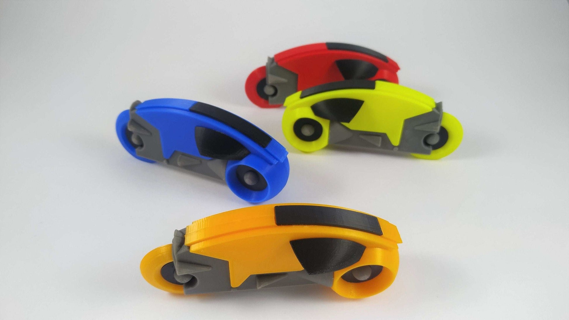 Tron Lightcycle 1982 Model Kit: 3D Printed Prop, 4-Piece Set - 3DEvricPrinting