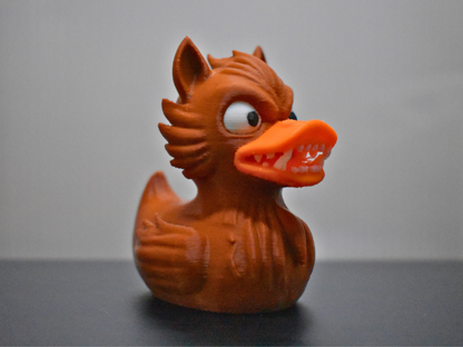 Werewolf Duck 3D Printed Full Moon Creature Figurine