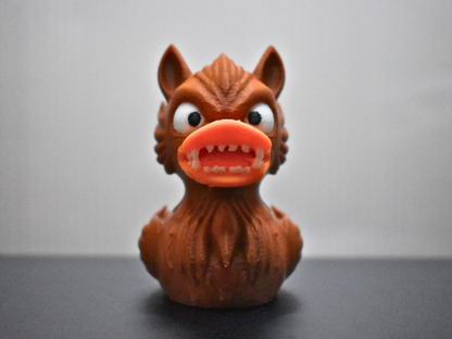 Werewolf Duck 3D Printed Full Moon Creature Figurine