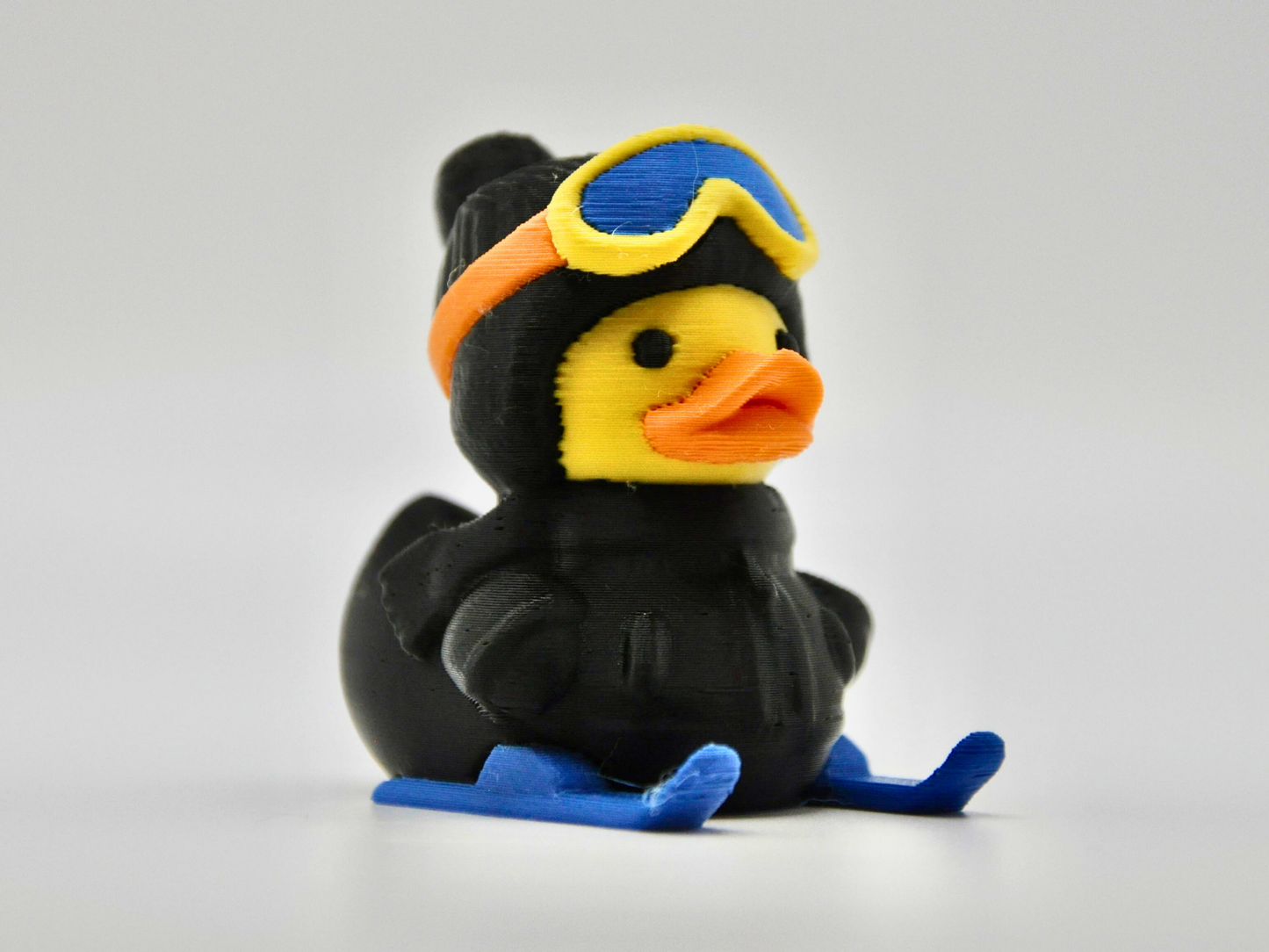 Winter Ski Duck 3D Printed Snow Sports Enthusiast Figurine