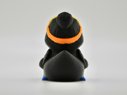 Winter Ski Duck 3D Printed Snow Sports Enthusiast Figurine