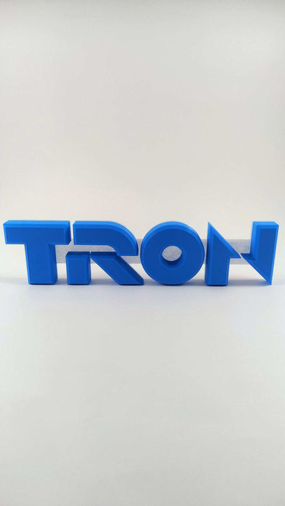 Vintage Tron 1982 Movie Logo – Classic Sci-Fi Collectible Emblem for Fans of Retro Cinema - 3DEvricPrinting