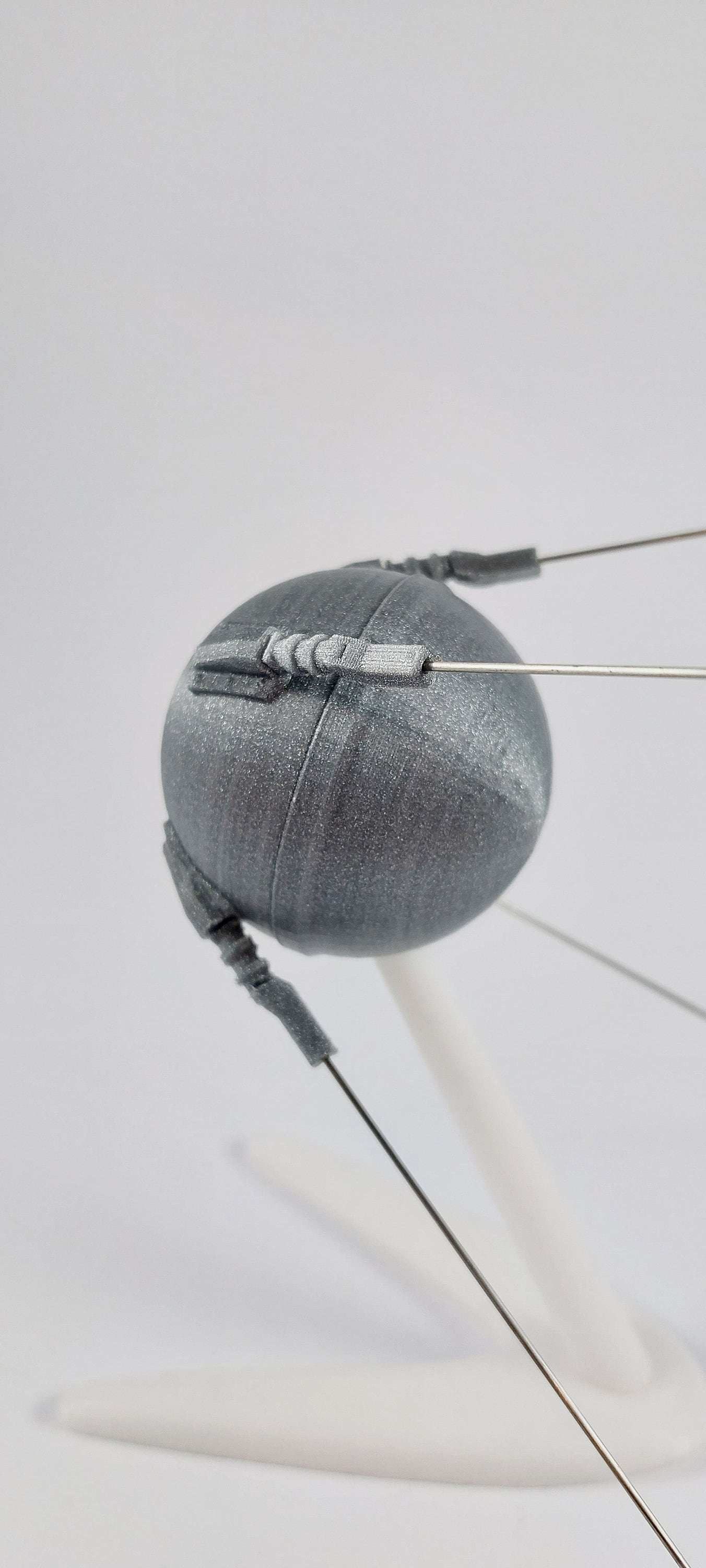 Sputnik 1 Satellite Model on Stand – 1:11 Scale Replica with Antennas, Collectible Spacecraft Decor - 3DEvricPrinting