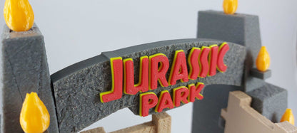 Jurassic Park Gate 3D Printed Diorama Kit 1:55 Scale – Textured Stone Replica Collectible Gift Bestseller - 3DEvricPrinting