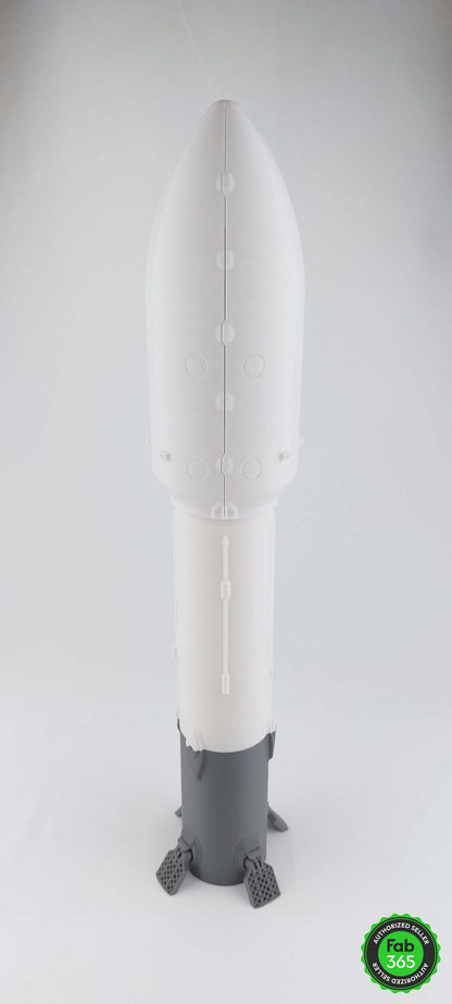SpaceX Falcon 9 Fairing with Satellite: 3D Printed Model (1/66 Scale) - 3DEvricPrinting