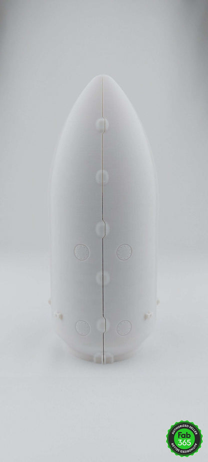 SpaceX Falcon 9 Fairing with Satellite: 3D Printed Model (1/66 Scale) - 3DEvricPrinting