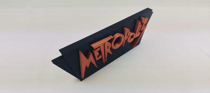 Metropolis 1927 Movie Logo: 3D Printed PLA Decor - 3DEvricPrinting