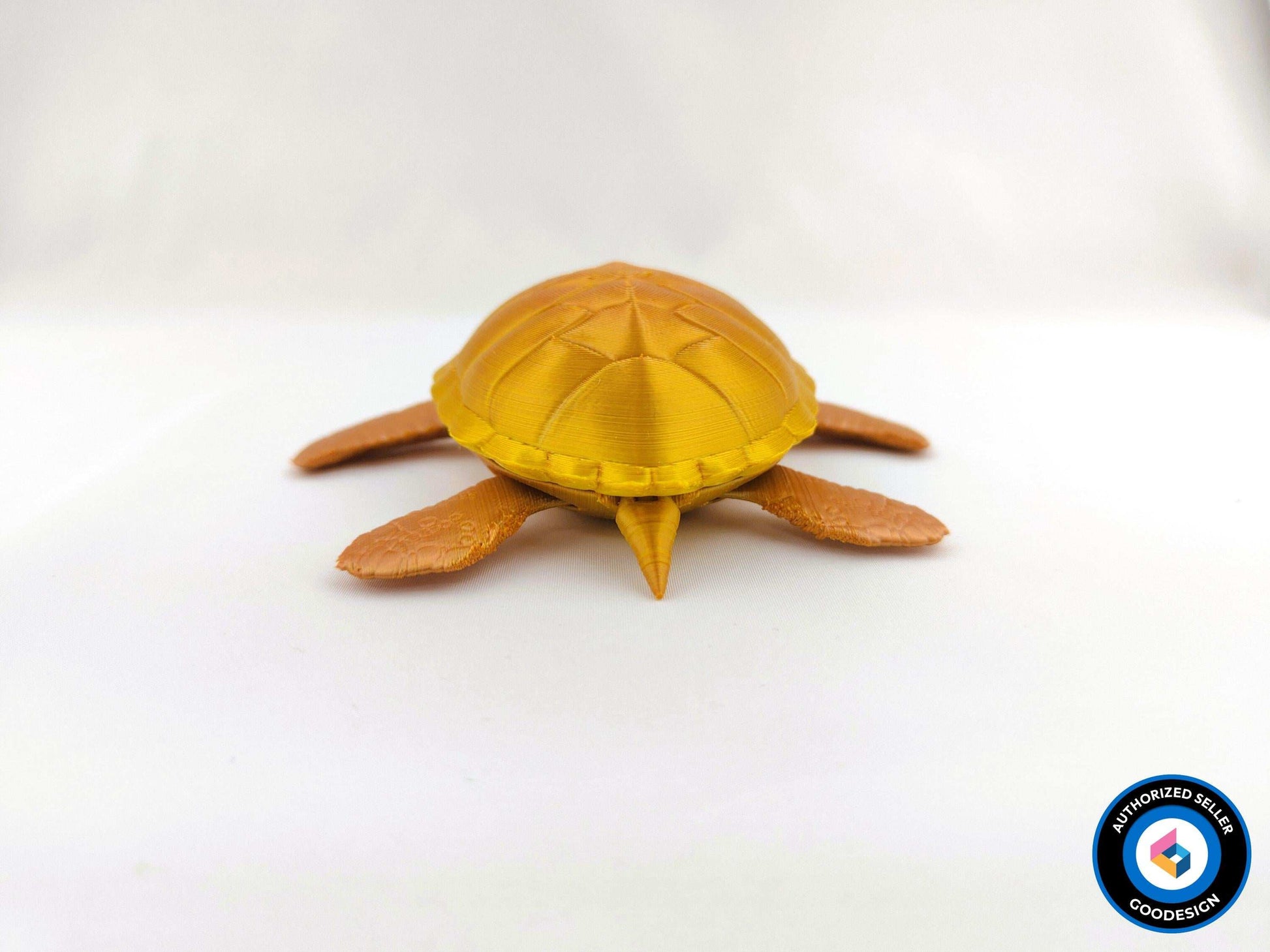 3D Printed Flexi Sea Turtle: Articulated Ocean Animal Toy, Desk Decor - 3DEvricPrinting