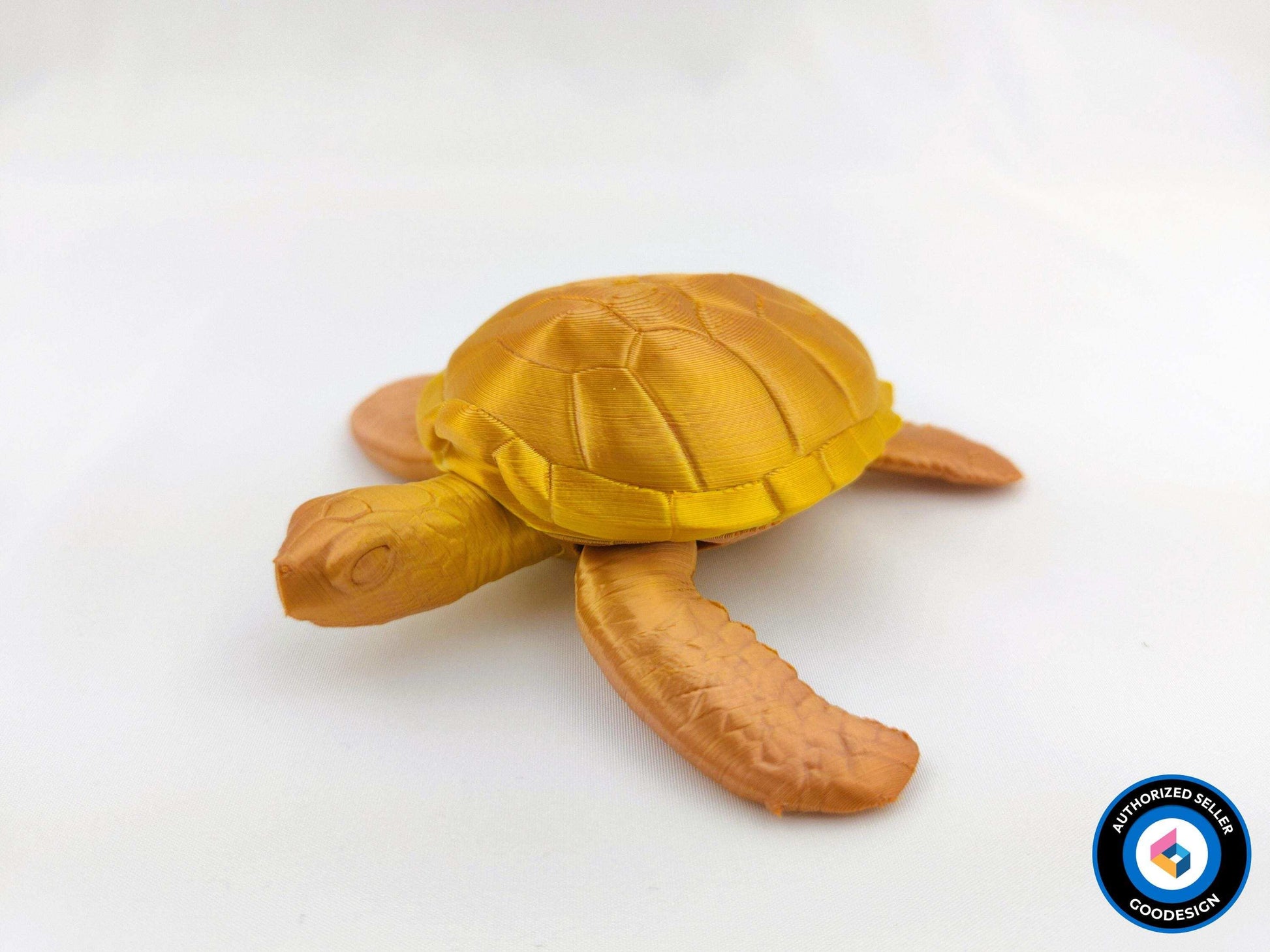 3D Printed Flexi Sea Turtle: Articulated Ocean Animal Toy, Desk Decor - 3DEvricPrinting