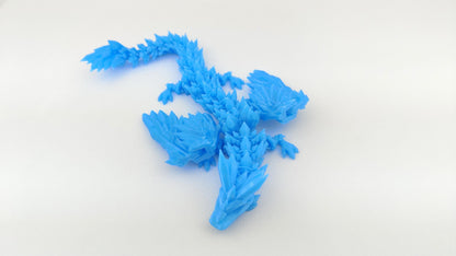 Crystalwing Articulated Dragon Figurine, Fantasy Collectible Gift