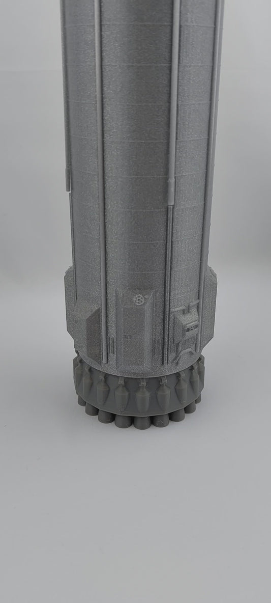 SpaceX Starship Super Heavy Booster 4 Model – Detailed 3D Printed First Stage Rocket for Collectors.