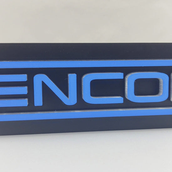 Encom Corporation Logo LED Lamp – 3D Printed Tron‑inspired Lightbox Sign, Iconic Sci‑Fi Desk Decor & Gift for Movie Fans, Gamers.