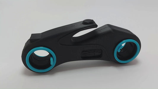 Tron Legacy Light Cycle 3D Printed Model – 5th Generation Dual Color Sci-Fi Motorcycle Replica.