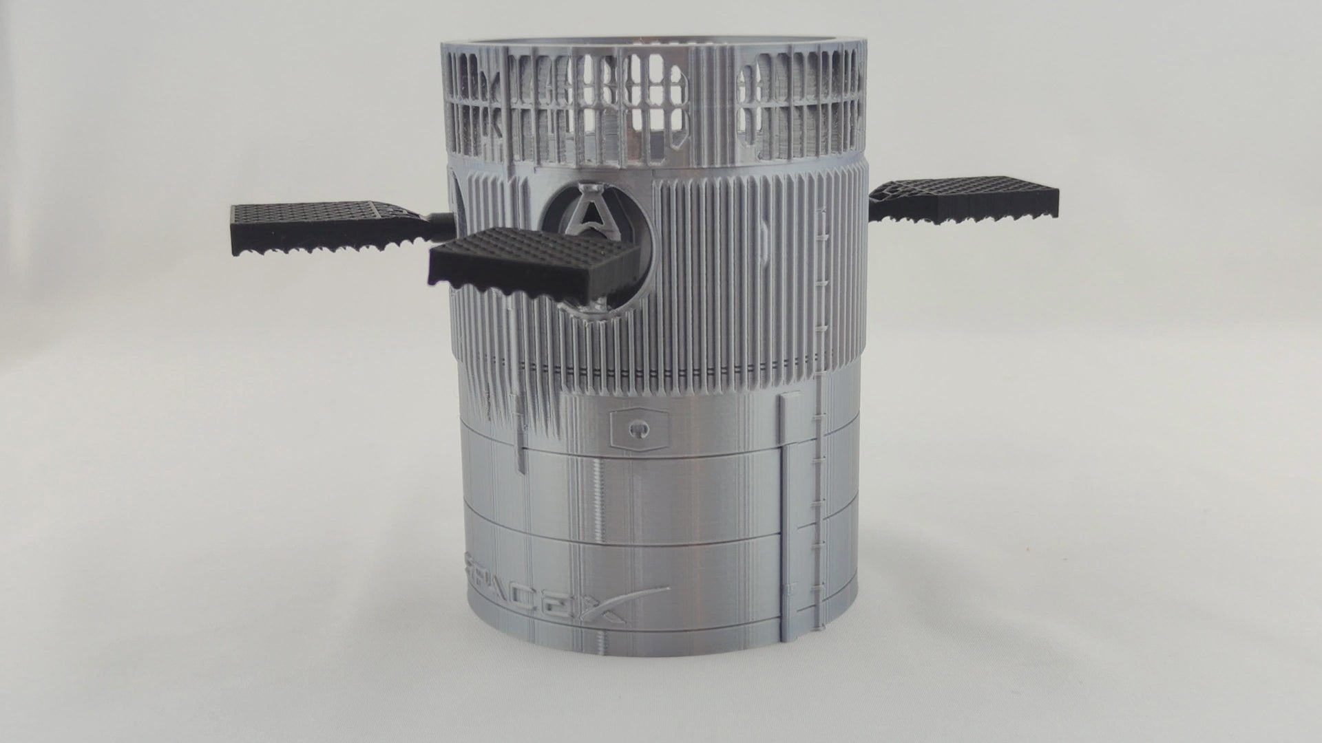 3D Printed SpaceX Starship Pen Holder: Sci-Fi Desk Organizer.