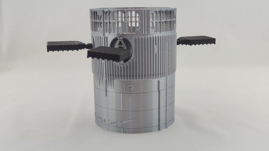 3D Printed SpaceX Starship Pen Holder: Sci-Fi Desk Organizer.